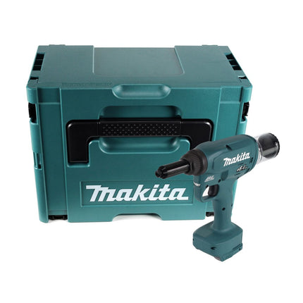 Makita DRV 250 ZJ Rivettatrice a batteria 18V 20kN Brushless + Valigetta Makpac - senza batterie, senza caricabatterie