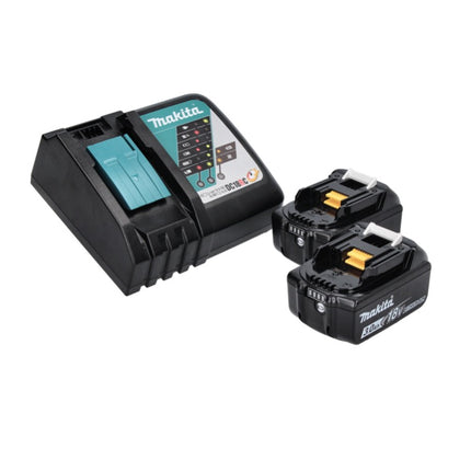Kit combinato Makita DLX 2221 JX2 18 V con DHP 483 40 Nm + DTD 155 140 Nm senza spazzole + 2x batteria 3,0 Ah + caricabatterie + Makpac