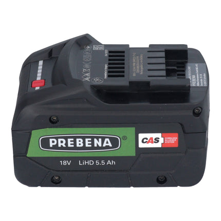 Prebena AKKU18-5.5-LIHD batteria ricaricabile 18 V 5,5 Ah / 5500 mAh LiHD Li-Ion CAS con indicatore del livello di carica