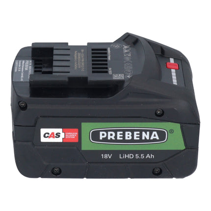 Prebena AKKU18-5.5-LIHD batteria ricaricabile 18 V 5,5 Ah / 5500 mAh LiHD Li-Ion CAS con indicatore del livello di carica