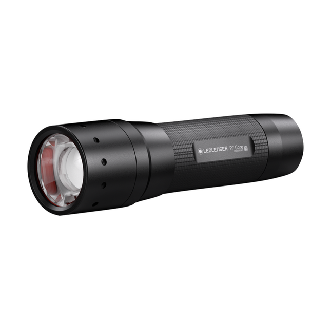 Ledlenser P7 Core LED Torcia elettrica 450 lm, IPX4, nera ( 502180 ) + 4x Pile