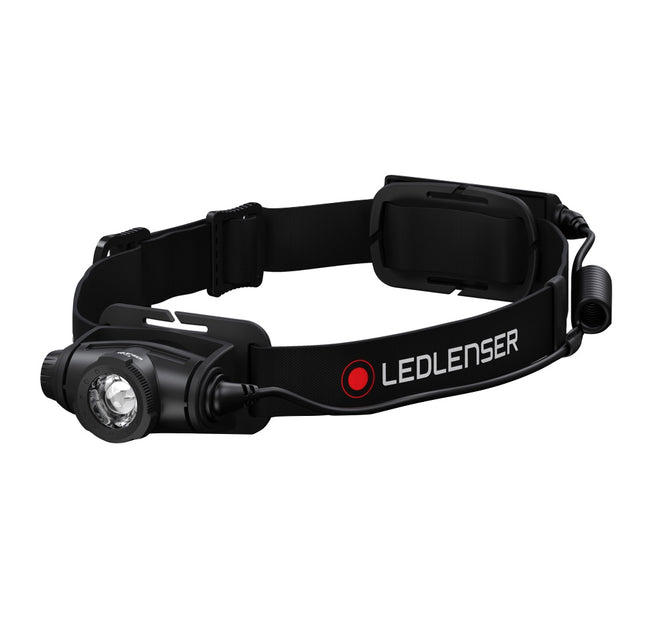 Ledlenser H5 Core LED Lampada frontale 500 lm, IP67, nera ( 502121 ) + 1x Batteria + 1x Cavo di alimentazione