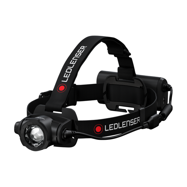 Ledlenser H15R Core LED Lampada frontale 2500 lm, IP67, nera ( 502123 ) + 1x Batteria + 1x Cavo di alimentazione