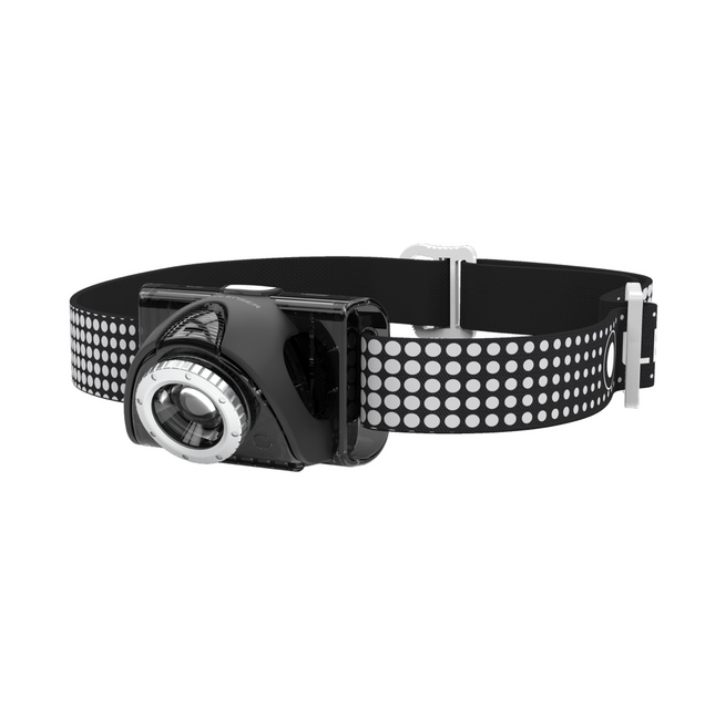 Ledlenser SEO7R Lampada frontale LED, 220 lm, IPX6, Nera ( 6007-RB ) + 1x Bateria + 1x Cavo USB