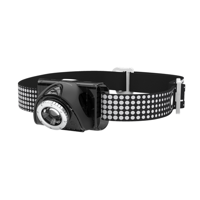 Ledlenser SEO7R Lampada frontale LED, 220 lm, IPX6, Nera ( 6107-RB ) + 1x Batteria + 1x Cavo USB + 1x Pila