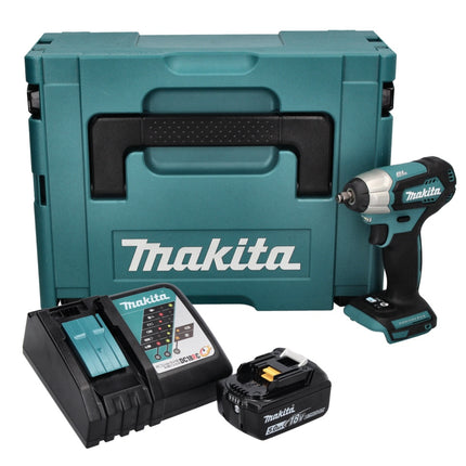 Makita DTW 180 RT1J Avvitatore a impatto a batteria 18 V 180 Nm 3/8" Brushless + 1x batteria 5,0 Ah + caricabatteria + Makpac