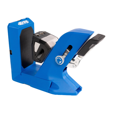 Dima per fori da tasca KREG 720 Dima per fori da tasca ( KPHJ720 ) + dima di foratura per tasselli + trapano a colonna + punta + viti