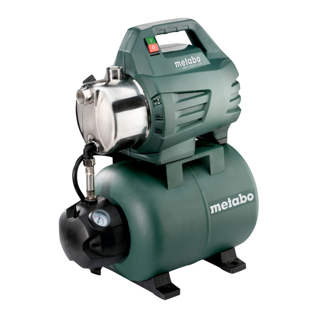 Metabo HWW3500/25 INOX Impianto idraulico domestico 900 W 4,5 bar ( 600969000 ) Motore a condensatore esente da manutenzione