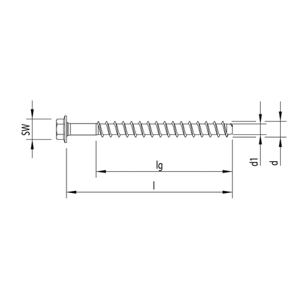 HECO MULTI MONTI plus SS Schraubanker 10,0 x 120 mm 100 Stück ( 4x 48455 ) Betonschraube, Sechskantkopf, verzinkt blau, A2K