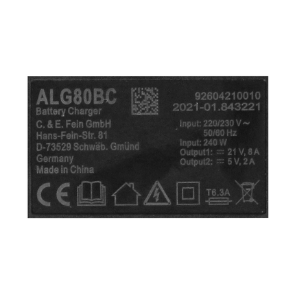 FEIN Akku Starter Set 18 V 2x Akku 3,0 Ah + ALG 80 BC Ladegerät ( 92604324010 )