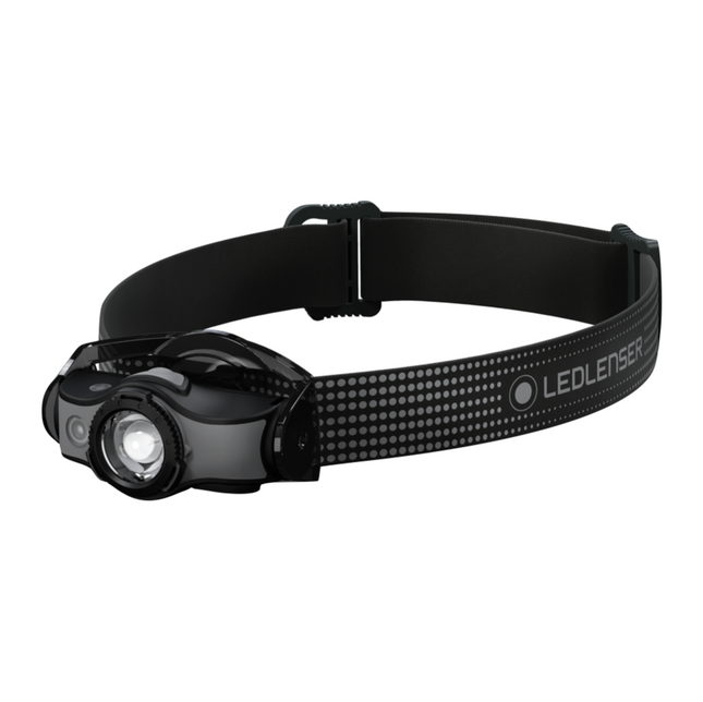 Ledlenser MH5 LED Lampada frontale 400 lm IPX4 nera / grigia ( 502147 ) + 1x Batteria + 1x Cavo di carica