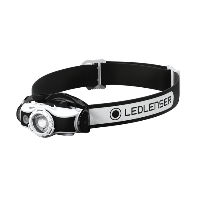 Ledlenser MH5 LED Lampada frontale 400 lm IPX4 nera / bianca ( 502146 ) + 1x Batteria + 1x Cavo di carica