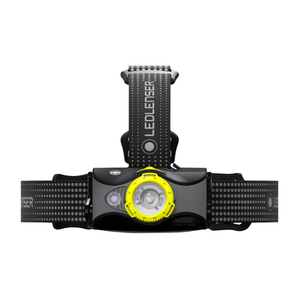 Ledlenser MH7 LED Lampada frontale 600 lm IPX4 nera / gialla ( 502154 ) + 1x Batteria + 1x Cavo di carica