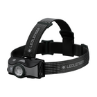 Ledlenser MH7 LED Lampada frontale 600 lm IPX4 nera / grigia ( 501599 ) + 1x Batteria + 1x Cavo di carica