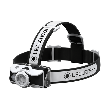 Ledlenser MH7 LED Lampada frontale 600 lm IPX4 nera / bianca ( 500990 ) + 1x Batteria + 1x Cavo di carica