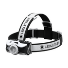 Ledlenser MH7 LED Lampada frontale 600 lm IPX4 nera / bianca ( 500990 ) + 1x Batteria + 1x Cavo di carica