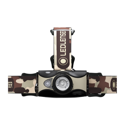 Ledlenser MH8 LED Torcia frontale 600 lm IPX4 Nera / Sabbia ( 502157 ) + 1x Batteria + 1x Cavo di ricarica
