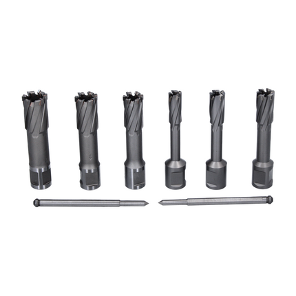 FEIN HM Ultra 50 Set frese a corona 8 pz. ( 63127276020 ) 3/4" Weldon 12 - 22 mm