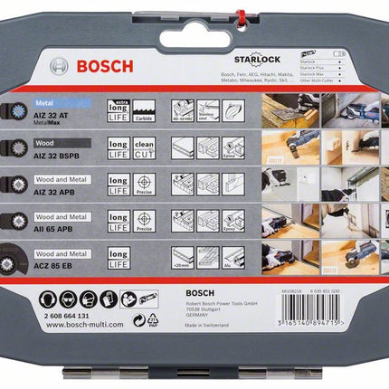 Bosch Best of Cutting Set Starlock lama da taglio a tuffo 5 pezzi ( 2608664131 )