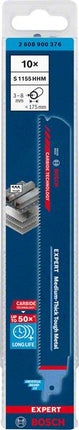 Bosch EXPERT Medium Thick Tough Metal S 1155 HHM Lama per sega circolare 225 mm 10 pz. ( 2608900376 ) Tecnologia in metallo duro
