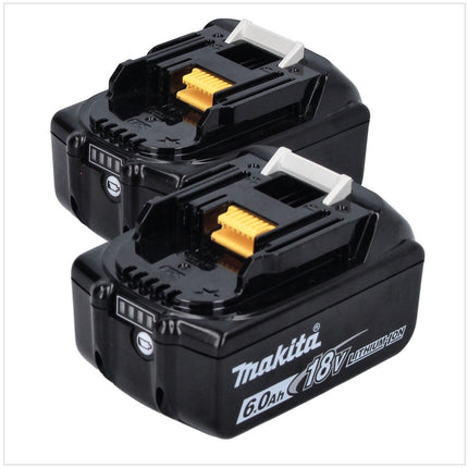 Makita DML 810 G Luce LED a batteria 18 / 36 V ( 2 x 18 V ) 5500 lm IP54 + 2x batteria 6,0 Ah - senza caricabatteria