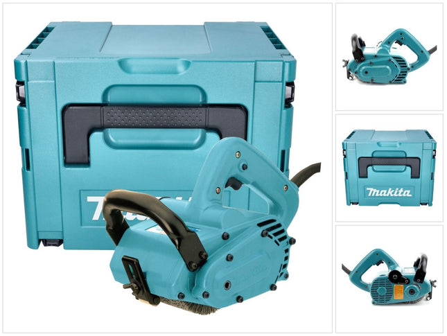 Makita 9741 J Levigatrice a spazzola 860 watt 3500 giri/min + Makpac