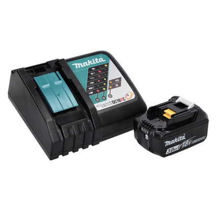 Smerigliatrice angolare a batteria Makita DGA 452 RF1 18 V 115 mm + 1 batteria ricaricabile 3,0 Ah + caricabatterie