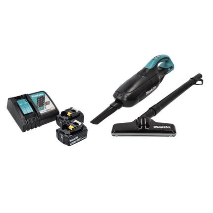 Makita DCL 182 RM B Akku Staubsauger 18 V Schwarz + 2x Akku 4,0 Ah + Ladegerät - Toolbrothers