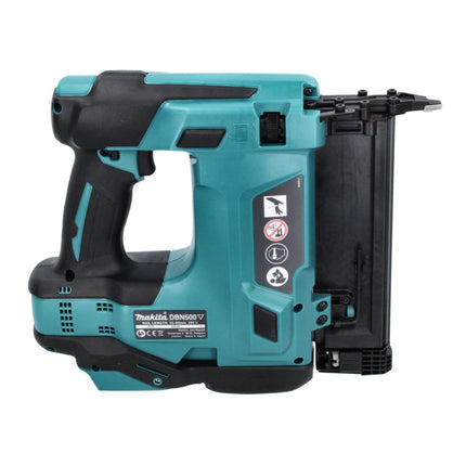 Makita DBN 500 RM 18 V 15-50 mm Chiodatrice a batteria + 2x batteria ricaricabile 4,0 Ah + kit di ricarica