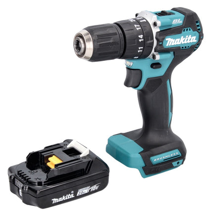 Makita DHP 487 A1 Akku Schlagbohrschrauber 18 V 40 Nm Brushless + 1x Akku 2,0 Ah - ohne Ladegerät