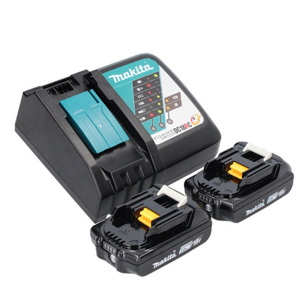 Makita DHP 487 RA trapano a percussione a batteria 18 V 40 Nm brushless + 2x batteria ricaricabile 2,0 Ah + caricabatterie