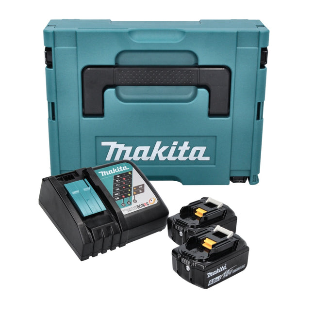 Makita Power Source Kit 18V con: 2x Batterie BL1860B 6,0 Ah + Caricabatterie DC18RC + Valigetta Makpac
