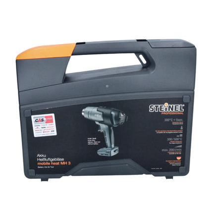 Steinel mobile heat MH 3 Akku Heißluftgebläse 18 V 300 / 500 °C CAS + 1x Akku 4,0 Ah + Koffer - ohne Ladegerät - Toolbrothers