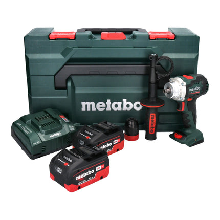 Metabo BS 18 LTX BL Q I Trapano avvitatore a batteria 18 V 130 Nm senza spazzole ( 602359660 ) + 2x batteria ricaricabile 5,5 Ah + caricatore + metaBOX