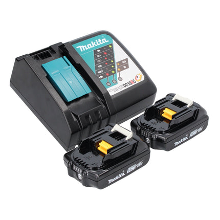 Makita DPV 300 RA lucidatrice a batteria 18 V 50 / 80 mm brushless + 2x batteria ricaricabile 2,0 Ah + caricabatterie