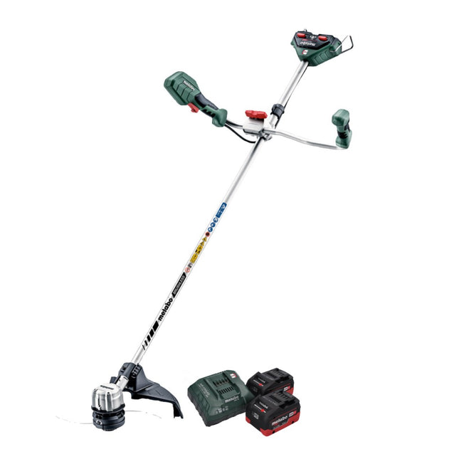 Metabo FSB 36-18 LTX BL 40 Decespugliatore a batteria 36 V ( 2x 18 V ) a due impugnature brushless + 2x batteria 8,0 Ah + caricabatteria