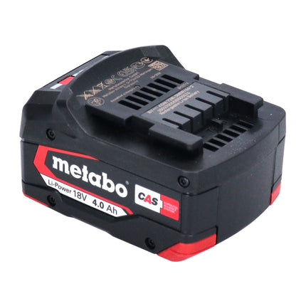 Set di batterie Metabo 4x batterie Li-Power 18 V 4,0 Ah CAS Li-Ion ( 4x 625027000 ) con indicatore del livello di carica
