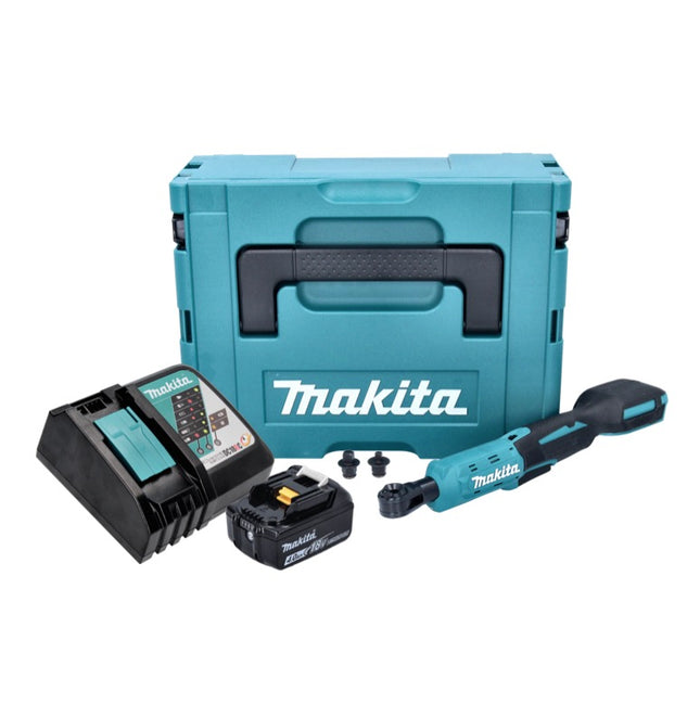 Makita DWR 180 RM1J Avvitatore a cricchetto a batteria 18 V 47,5 Nm 1/4" 3/8" + 1x batteria ricaricabile 4,0 Ah + caricatore + Makpac