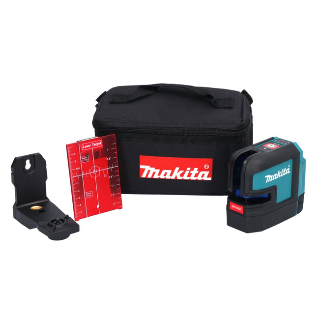 Makita SK 105 DZ Laser a linee incrociate a batteria 12 V max. 25 m rosso Solo - senza batteria, senza caricabatteria