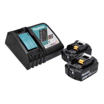 Makita DUM 111 RFX cesoie per erba a batteria cesoie per arbusti 18 V + 2x batteria ricaricabile 3,0 Ah + caricabatterie
