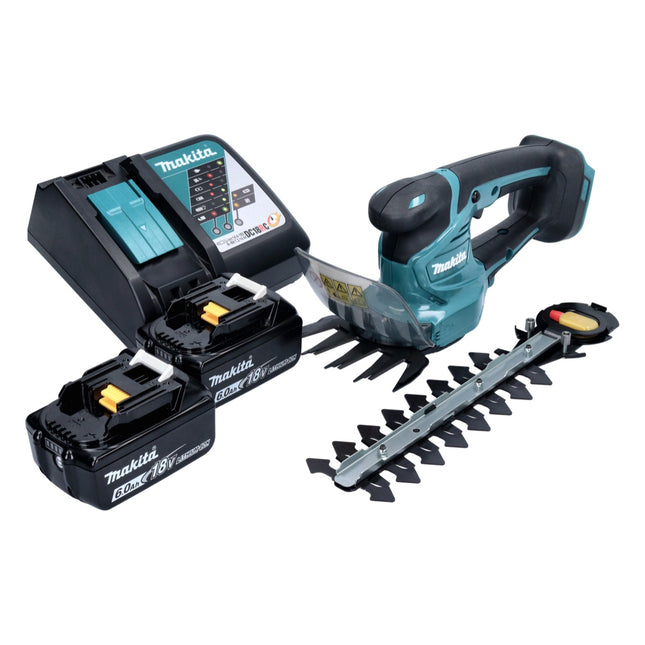 Makita DUM 111 RGX Akku Grasschere Strauchschere 18 V + 2x Akku 6,0 Ah + Ladegerät