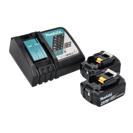 Makita DEADML 815 RM LED Akku Handleuchte 14,4 - 18 V 160 lm + 2x Akku 4,0 Ah + Ladegerät