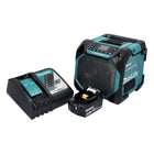 Makita DMR 203 RM1 Altoparlante Bluetooth 12 V 18 V IP64 + 1x batteria ricaricabile 4,0 Ah + caricabatterie