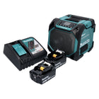 Makita DMR 203 RM Altoparlante Bluetooth 12 V 18 V IP64 + 2x batteria ricaricabile 4,0 Ah + caricabatterie