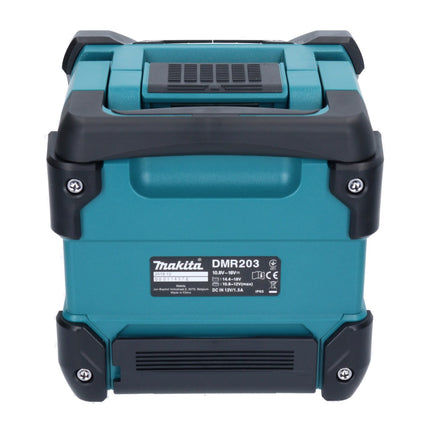 Makita DMR 203 RM Altoparlante Bluetooth 12 V 18 V IP64 + 2x batteria ricaricabile 4,0 Ah + caricabatterie