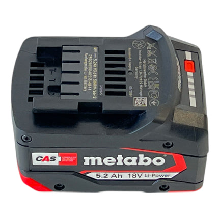 Batteria Metabo Li-Power 18 V 5,2 Ah CAS Li-Ion ( 625028000 ) con indicatore del livello di carica - successore di 625592000