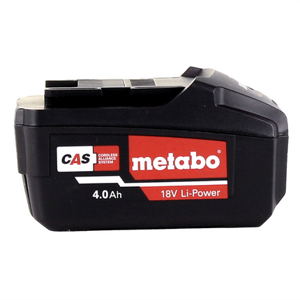Set base Metabo 2x batteria Li-Power 18 V 4,0 Ah CAS Li-Ion + caricatore ASC 55 ( 685050000 )