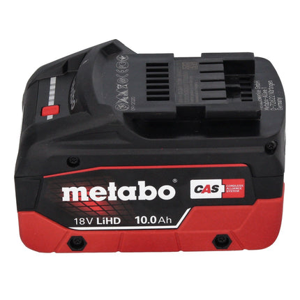 Metabo Basis Set 2x Li-Power Akkupack 18 V 10,0 Ah CAS Li-Ion Akku ( 685142590 ) + Ladegerät ASC 145 + metaBOX