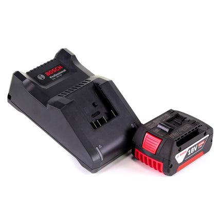 Bosch GWS 18V-10 Smerigliatrice angolare professionale a batteria 18 V 125 mm senza spazzole + 1x batteria ricaricabile 4,0 Ah + caricabatterie + L-Boxx