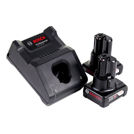 Bosch GOP 12V-28 Professional Starlock Brushless Cordless Sander Cutter + 2x 6.0 Ah Batterie + Caricabatterie